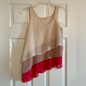 Sleeveless Ruffle Top, Size XS